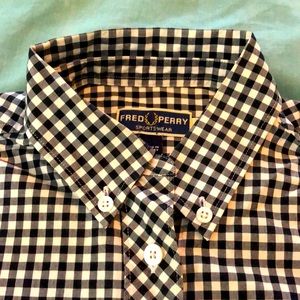 Fred Perry gingham top
